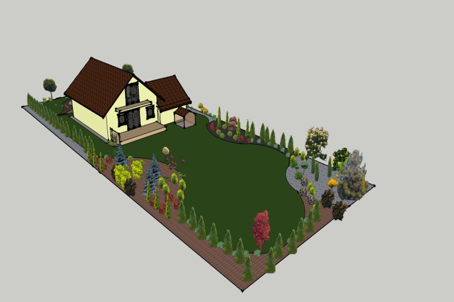 Wizualizacja ogrodu 3D